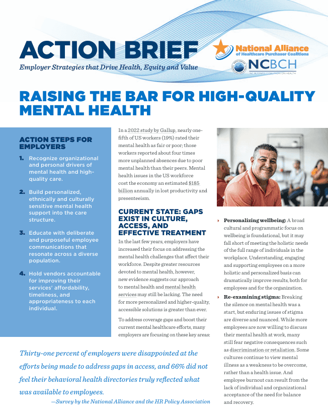Raising the Bar for High-Quality Mental Health